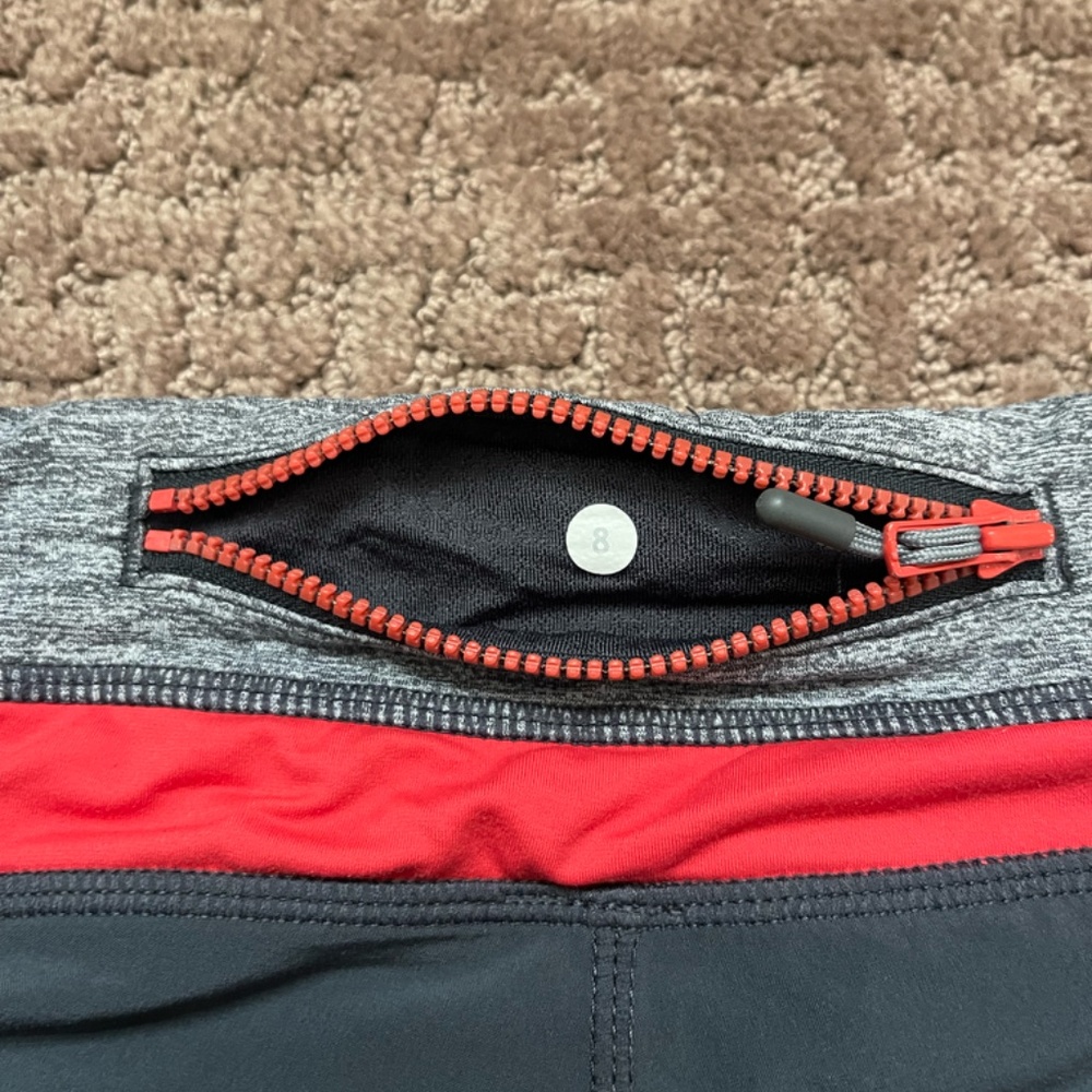 Gently Used Lululemon Shorts with Logo - Size 8 - Picture 3 of 4